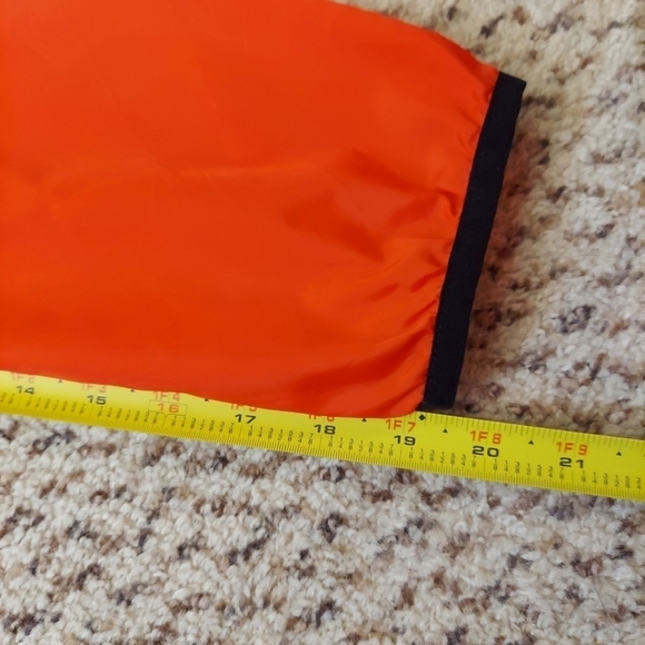 City Streets Windbreaker Orange Outdoors Hunting Sports Athletic Sz XL 1/4 Zip - Picture 9 of 10